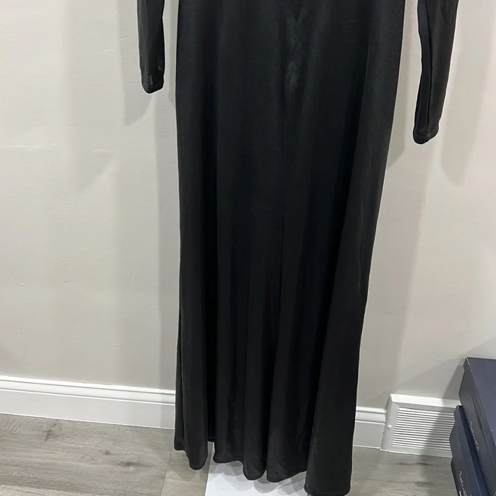 Lauren Ralph Lauren Women's Twist-Front Foil Print Jersey Gown - Picture 9 of 10